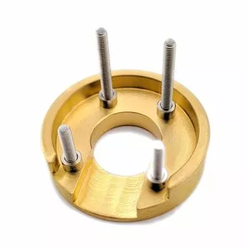 Brass crawler axle weights with screws and sleeves